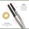 The Beadsmith Fiber-Tip Tweezers – 4.6” Tool with Round Indent Cup Tips, Non-Marring, Securely Hold Beads & Small Parts